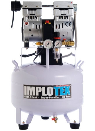 850 W IMPLOTEX Silent-Kompressor (55 dB, 30 Liter Kessel)