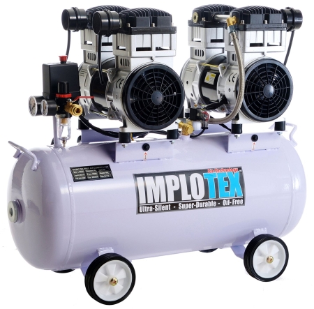 3000 W IMPLOTEX Silent-Kompressor (65 dB, 65 Liter Kessel)