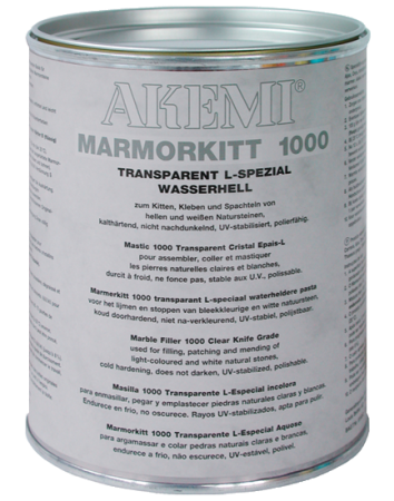 AKEMI Marmorkitt 1000 Transparent L-Spezial wasserhell – 900 ml (gelartig)