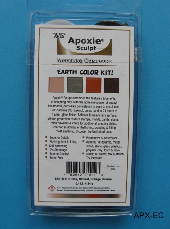 Apoxie Sculpt, Earth Color Kit