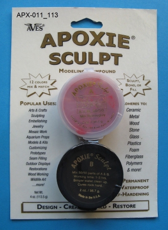 Apoxie Sculpt, Rot – verschiedene Größen